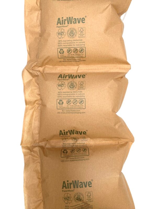 AirWave PaperWave Bio typ 7.2, 21 cm x 300 m / lakan 21x15 cm luftkudde, material 100 % återvunnet papper FSC-certifierat