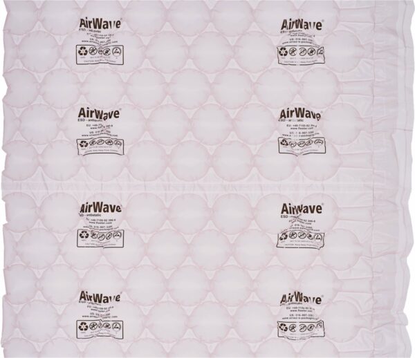 AirWave ilmatyynykalvo antistaattinen tyyppi 8.4 ESD, 30 cm x 450 m / arkki 30x42 cm pakkaustäyte, materiaalia HDPE 20my, vaaleanpunainen väri
