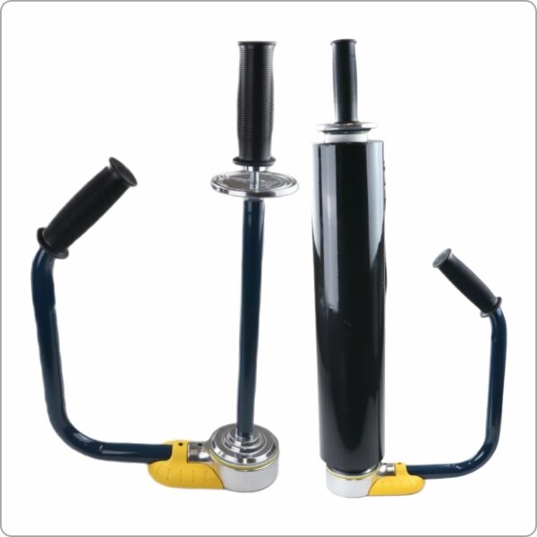 Stretch film dispenser for films 30-50 cm width, adjustment of the film tension force, robust steel construction, plastic handles, model SF-2781E