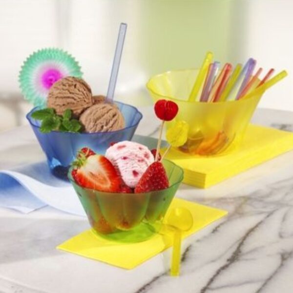 Dessert cup 13x7,5 cm (topØ x height) 500 ml design Royal, material PS orange, 50 pcs/pack
